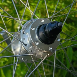 YH-601RQ Rear Q/R Disc hub 36h - Sun Rhyno Lite 26" silver polished rim